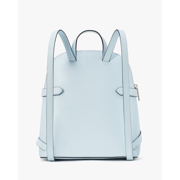 New Kate Spade Staci Saffiano Leather Dome Backpack Crisp Sky - Picture 2 of 5
